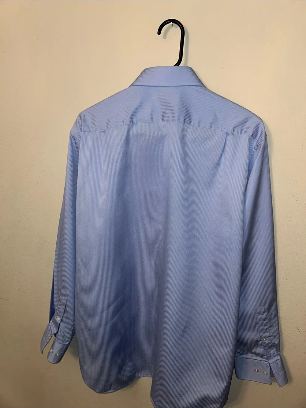 Michael Kors Light Blue Pinstripe Men's Dress Shirt - Picture 2 of 3